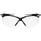 Jackson Safety Safety Glasses, Anti-Scratch, Clear Lens, Black Frame, Half-Frame 50040 - alternate 4